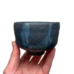 Lille srling - keramik kop-potte -bl sort