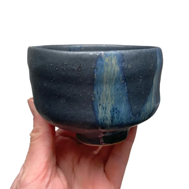 Lille srling - keramik kop-potte -bl sort