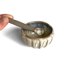 Lille skl p fod - creme rustik