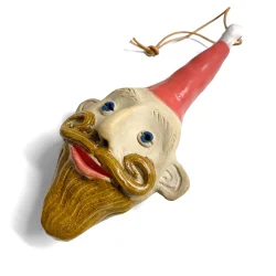 Keramik julemand - brun skg