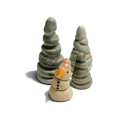 Mini keramik snemand