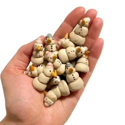 Mini keramik snemand