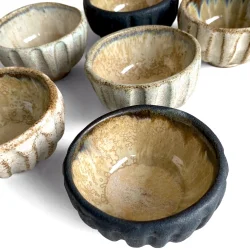 Lille skl p fod - creme rustik