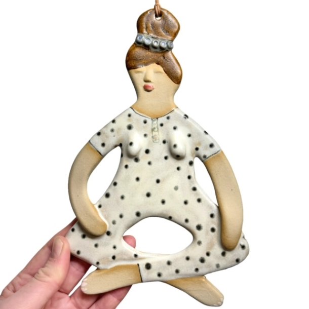 Yoga dame - keramik vgophng - Alva