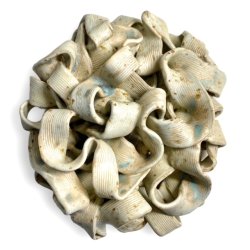 Krllet - keramik vgophng - creme grn