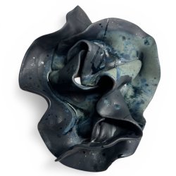 Stoflighed - Keramik relief - bl� #6