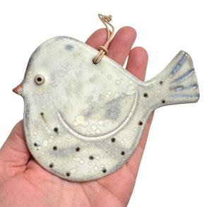 Lille fugl - keramik v�goph�ng - prik