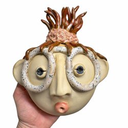 Hottentot brilledame  - keramik v�goph�ng - R�dtop