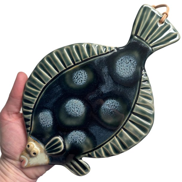 Br�np�tte - keramik fladfisk til v�ggen