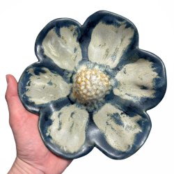 Blomst-  Keramik v�goph�ng - Bl� �21