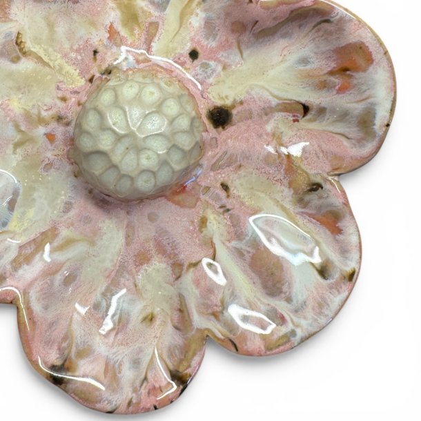 Blomst - Keramik v�goph�ng -  Pink �18