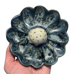 Blomst- Keramik v�goph�ng - Bl� �13