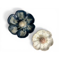 Blomst - Keramik v�goph�ng - Bl� �17