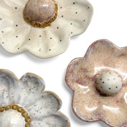 Blomst- Keramik v�goph�ng - Rosa �14