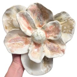 Stor blomst - keramik relief �30