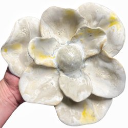 Stor blomst - keramik relief. �23