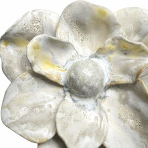 Stor blomst - keramik relief. �23