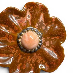 Blomst - Keramik v�goph�ng - Rust �22