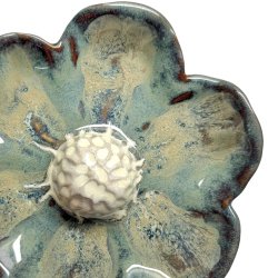 Blomst - Keramik v�goph�ng - Bl�gr�n �21