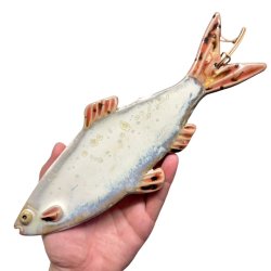 L�kker sild - keramik fisk til v�ggen 