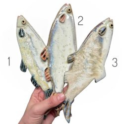 L�kker sild - keramik fisk til v�ggen 