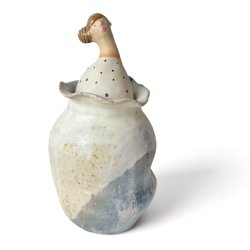 Vase med l�g - keramik vase - 2. sort