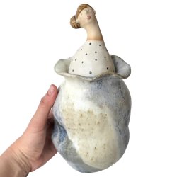Vase med l�g - keramik vase - 2. sort