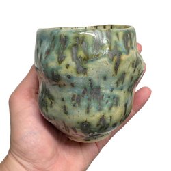 Sansekop - keramik kop - Grn plet