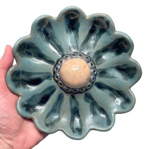Blomst - Keramik v�goph�ng - Bl� �20