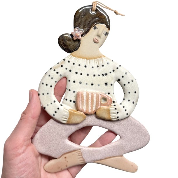 Hyggestund - keramik dame v�goph�ng - Helle
