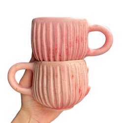 Hyggekop - keramik kop - Pink