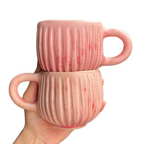 Hyggekop - keramik kop - Pink