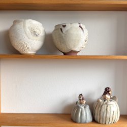 Keramik krukke p fod - 11