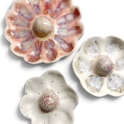 Blomst - Keramik v�goph�ng - R�d �19
