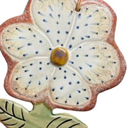 Blomst - keramik blomst vgkunst - Prikket