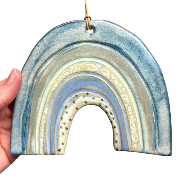 Regnbue - keramik vgophng - Flere strrelser