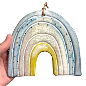 Regnbue - keramik vgophng - flere strrelser