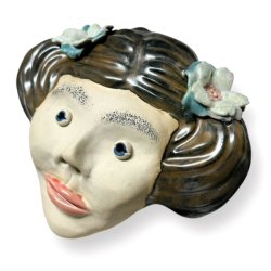 Blomster i hret - keramik vgophng