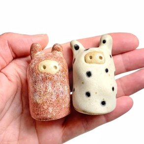 Haji - Keramik figur - Rosa