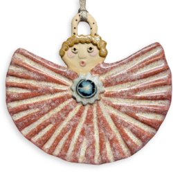 Engel - keramik hnge engel - Rosa