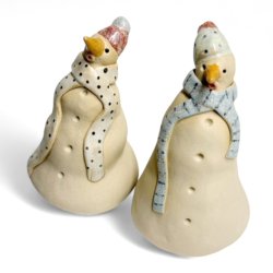 Snemand - keramik figur - Mint