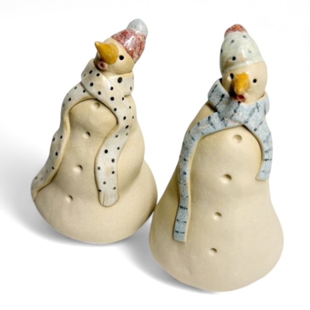 Snemand - keramik figur - Mint