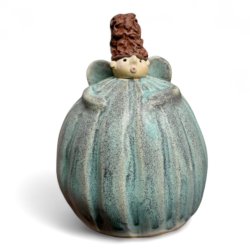 Engel med hjt hr - stor grn 11