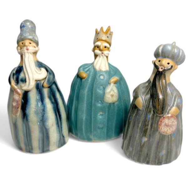 Tre vise mnd - keramikfigur st