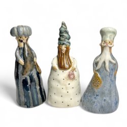 Tre vise mnd - keramikfigur st