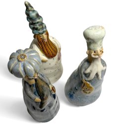 Tre vise mnd - keramikfigur st