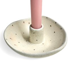 Organisk keramik lysestage - Lys prik