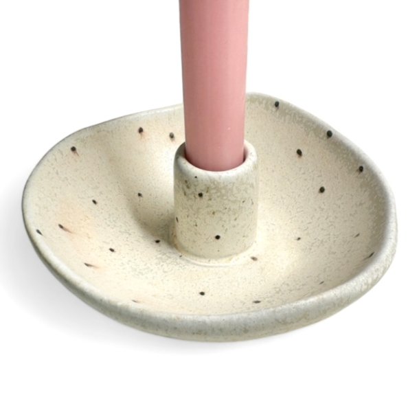 Organisk keramik lysestage - Lys prik