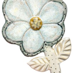 Blomst - keramik blomst vgkunst -Lys