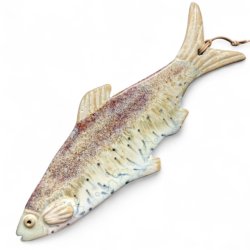 Lkker sild - keramik fisk til vggen - Rosa